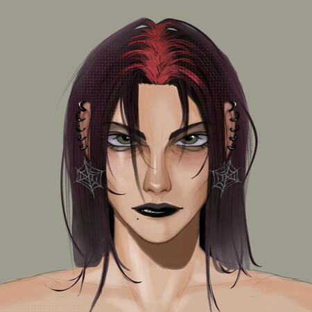 Original character done in the style of Spiderverse Animated Movie. 2023.